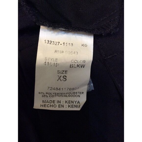 CHEROKEE sDrawstring Waist XSmall Black Cotton/Polyester - Picture 3 of 3